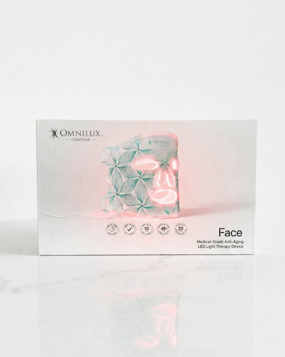 contour LED red light mask